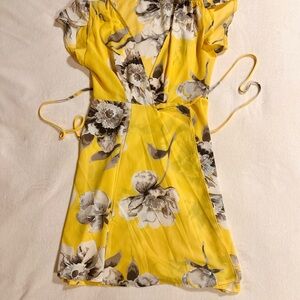 Sunny Floral Wrap Dress